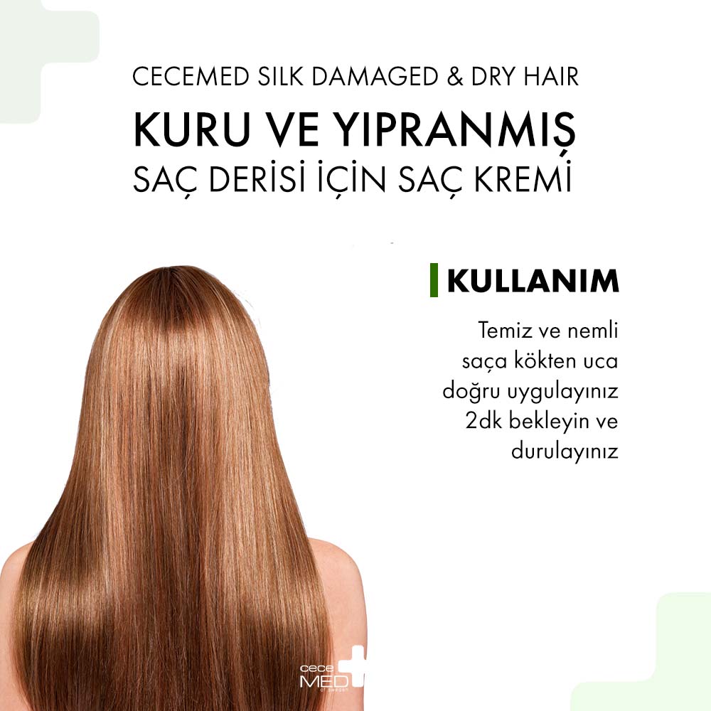 Kuru, Yıpranmış ve Boyalı Saçlar İçin Silk Saç Kremi-3110