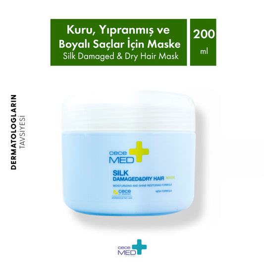 Kuru, Yıpranmış ve Boyalı Saçlar İçin Silk Saç Maskesi-3120