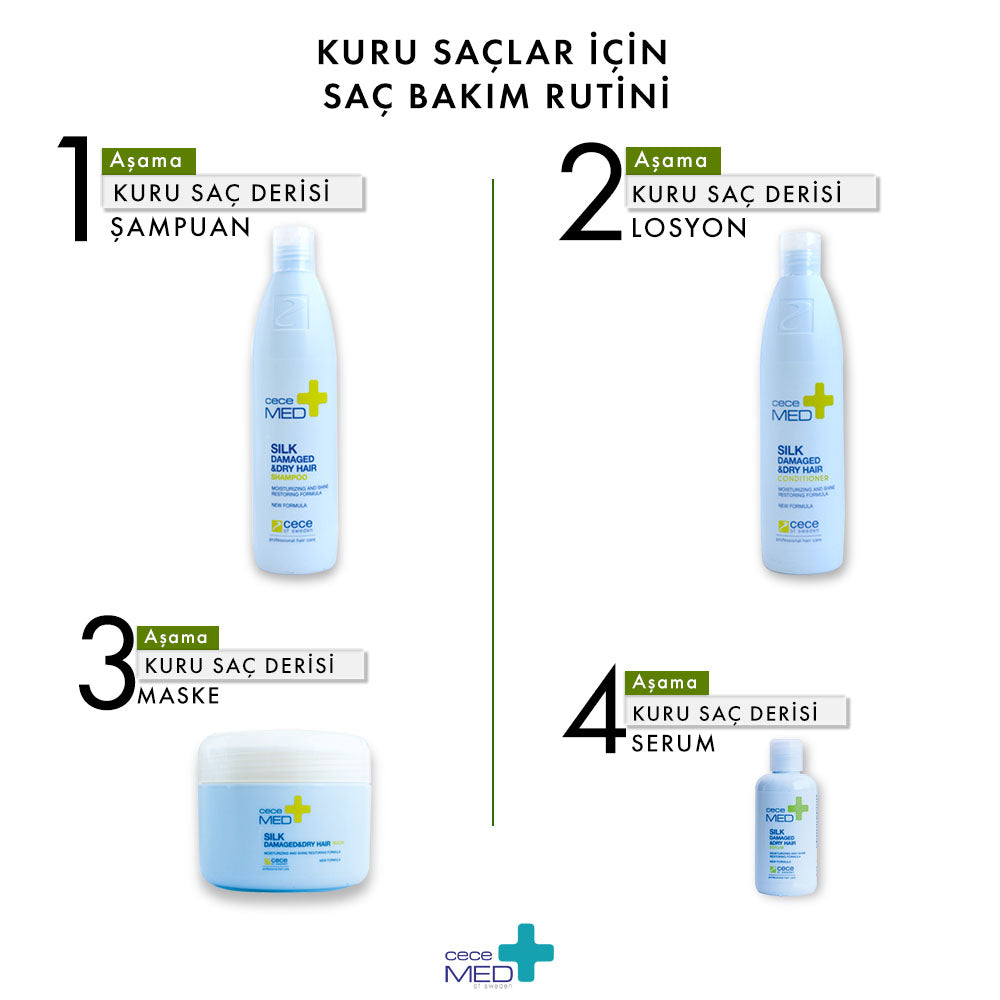 Kuru, Yıpranmış ve Boyalı Saçlar İçin Silk Saç Kremi-3110